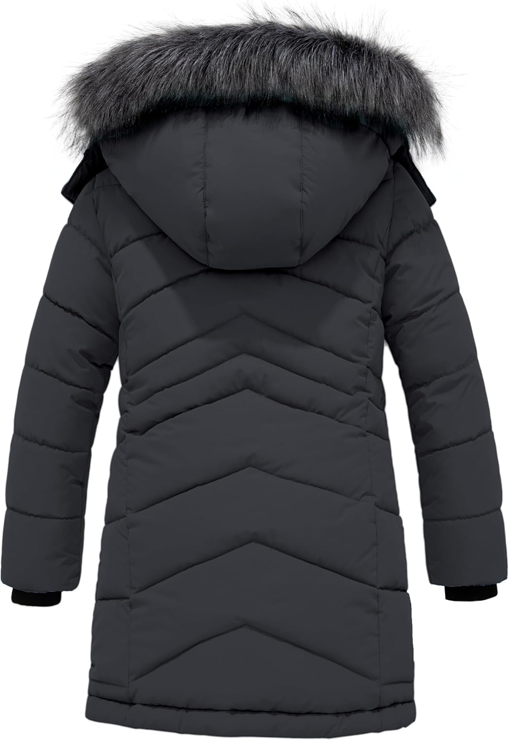 Girls' Winter Coat Insulated Long Quilted Puffer Jacket Snow Parka | Waterproof 5000mm, Soft Fleece Liner, Removable