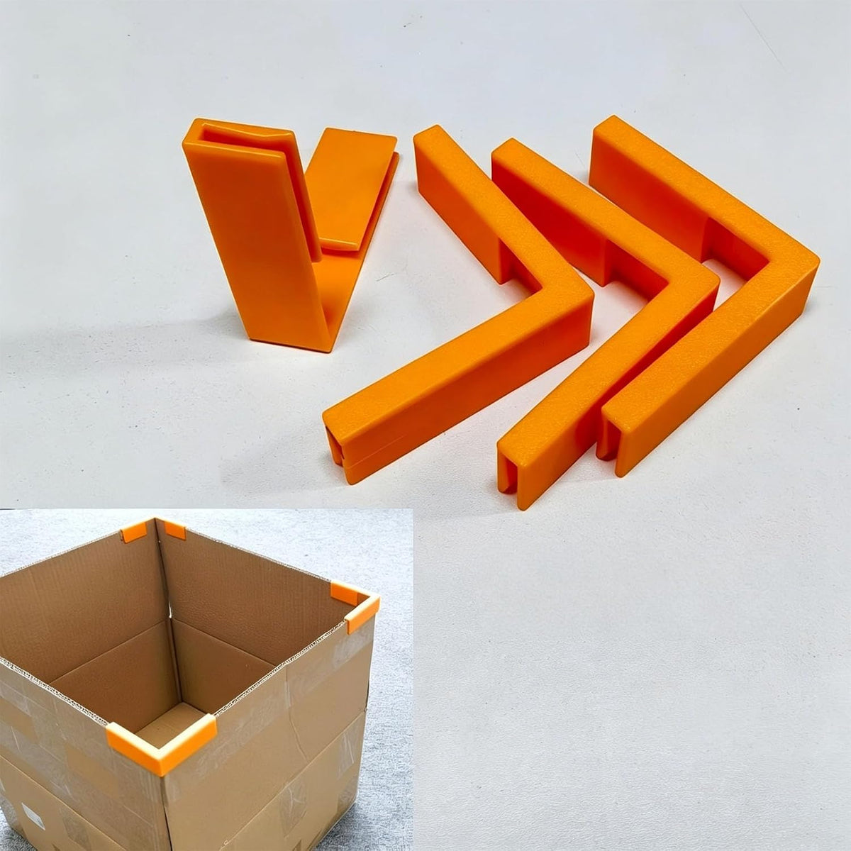 Right Angles Clip Cardboard Box Edges Supports for Transforming Regular Boxes Sturdy Organized Storage for Moving