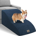 2-Tiers Extended Dog Stairs Steps for Couch Sofa, Dog Stairs for Small Dogs, Pet Stairs Ramp Ladder Friendly to Small