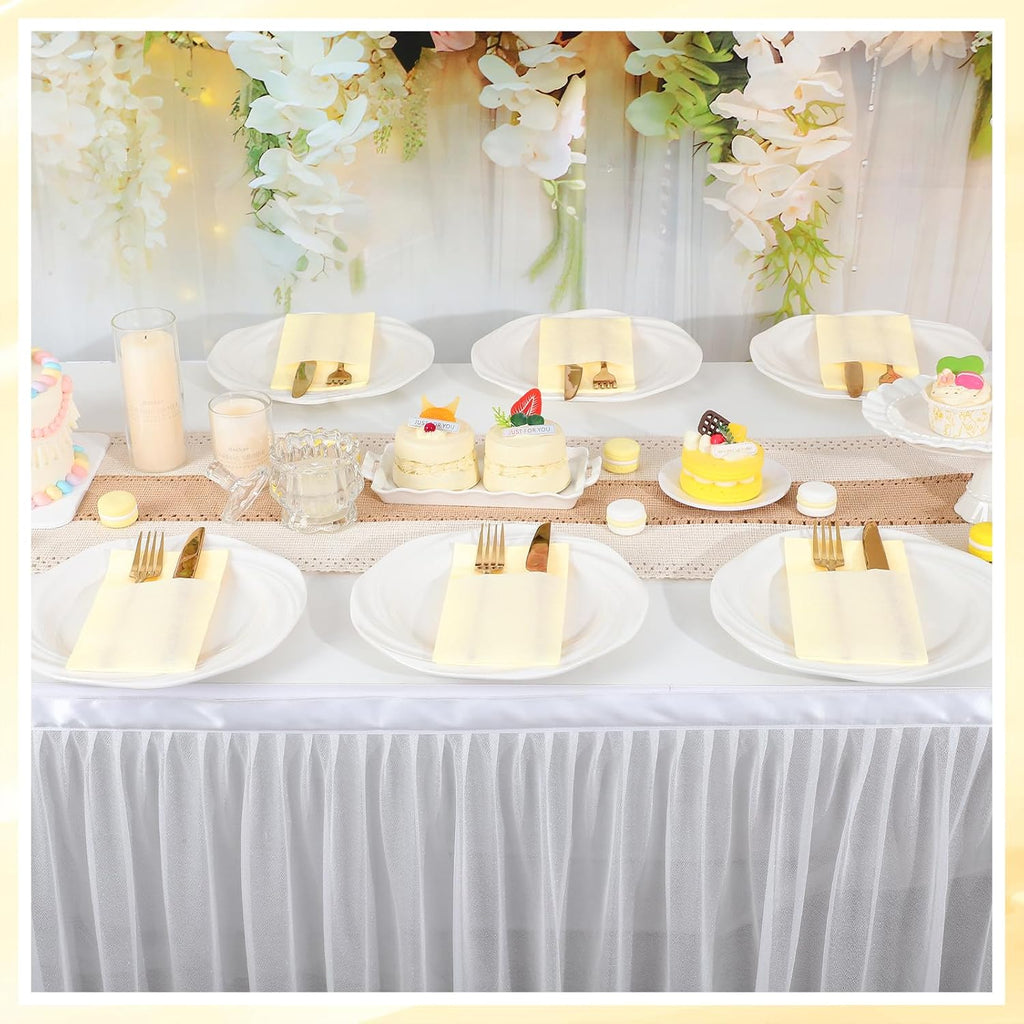 Thanksgiving Ivory Linen-Feel Paper Napkins with Built-in Flatware Pocket