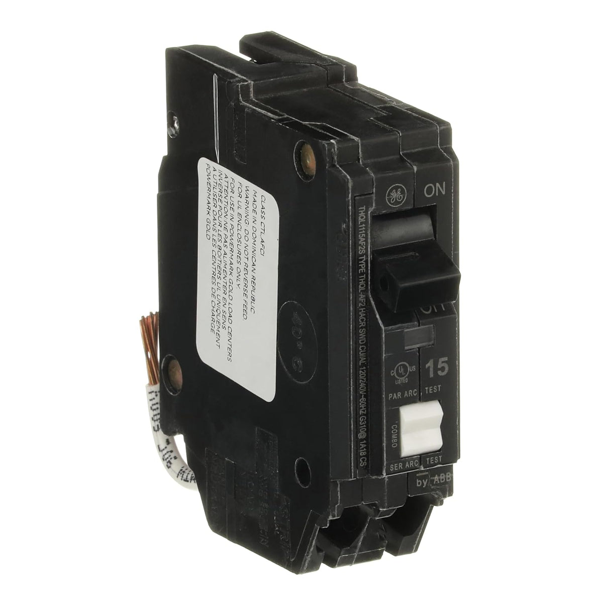 ABB Arc Fault Circuit Breaker • 15A • 1-Pole • 120/240V