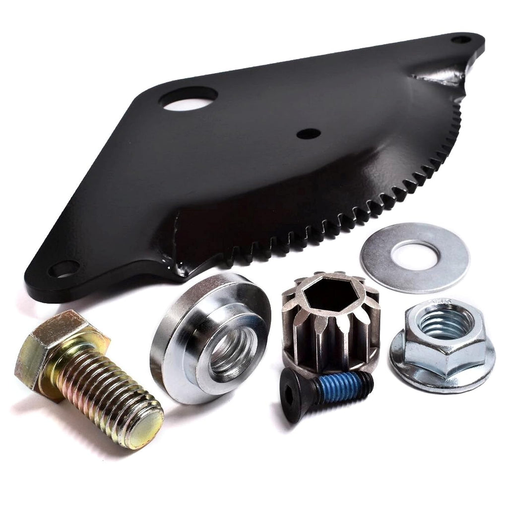 Improved Steering Gear Rebuild Kit for Ariens 21546335 Sector Plate & 21548920/21549002 Shaft Pinion, w/Precision