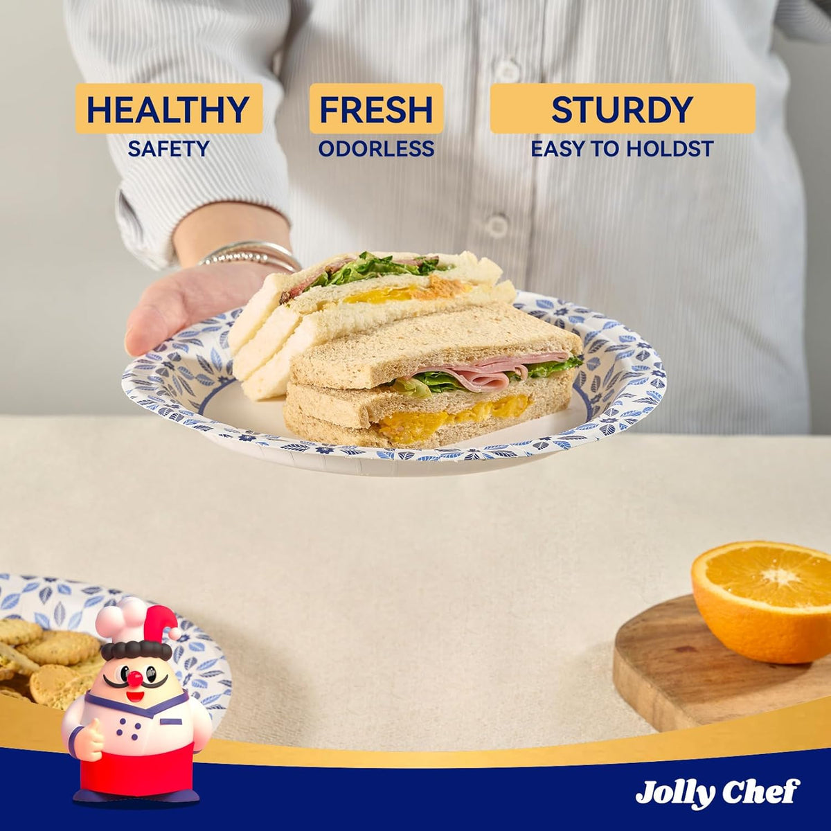 7 inch 150 Pack Disposable Paper Plates