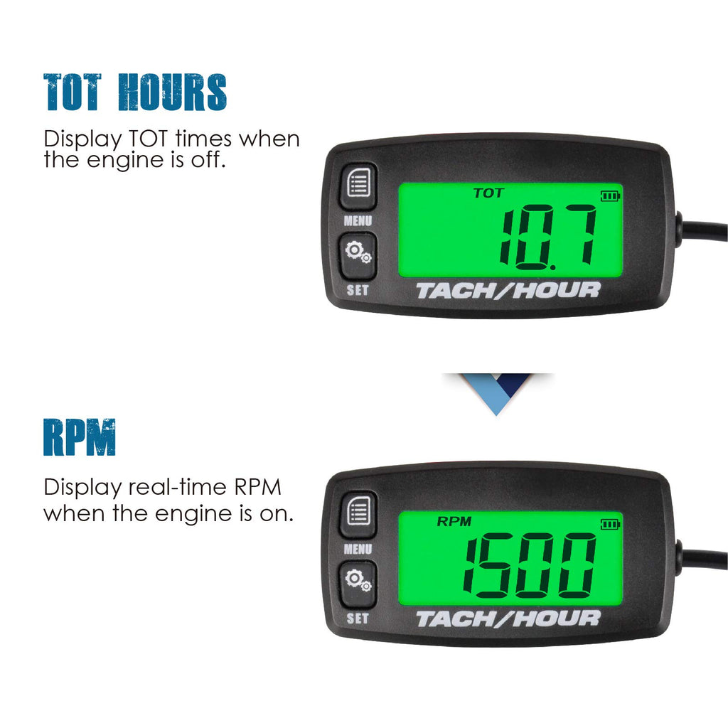 Runleader Digital Maintenance Tach/Hour Meter RL-HM032A