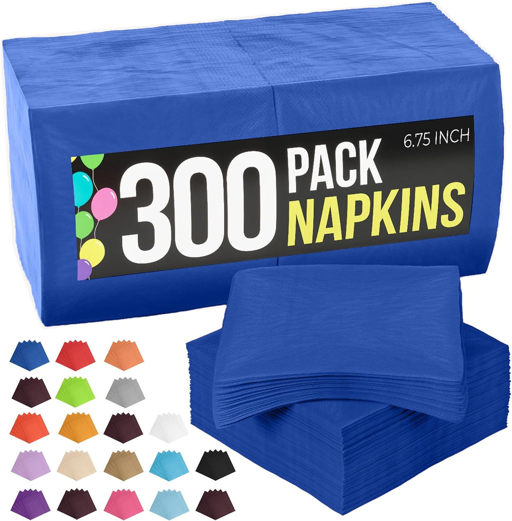Dark Blue Dinner Napkins Bulk Paper Napkins 300 Pcs
