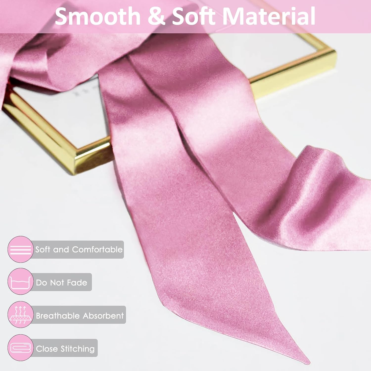 Bow Tie for Women, Satin Ribbon Girls Self-tie Bowtie for Uniform, School, Wedding, Cosplay, T-shirt Accessory