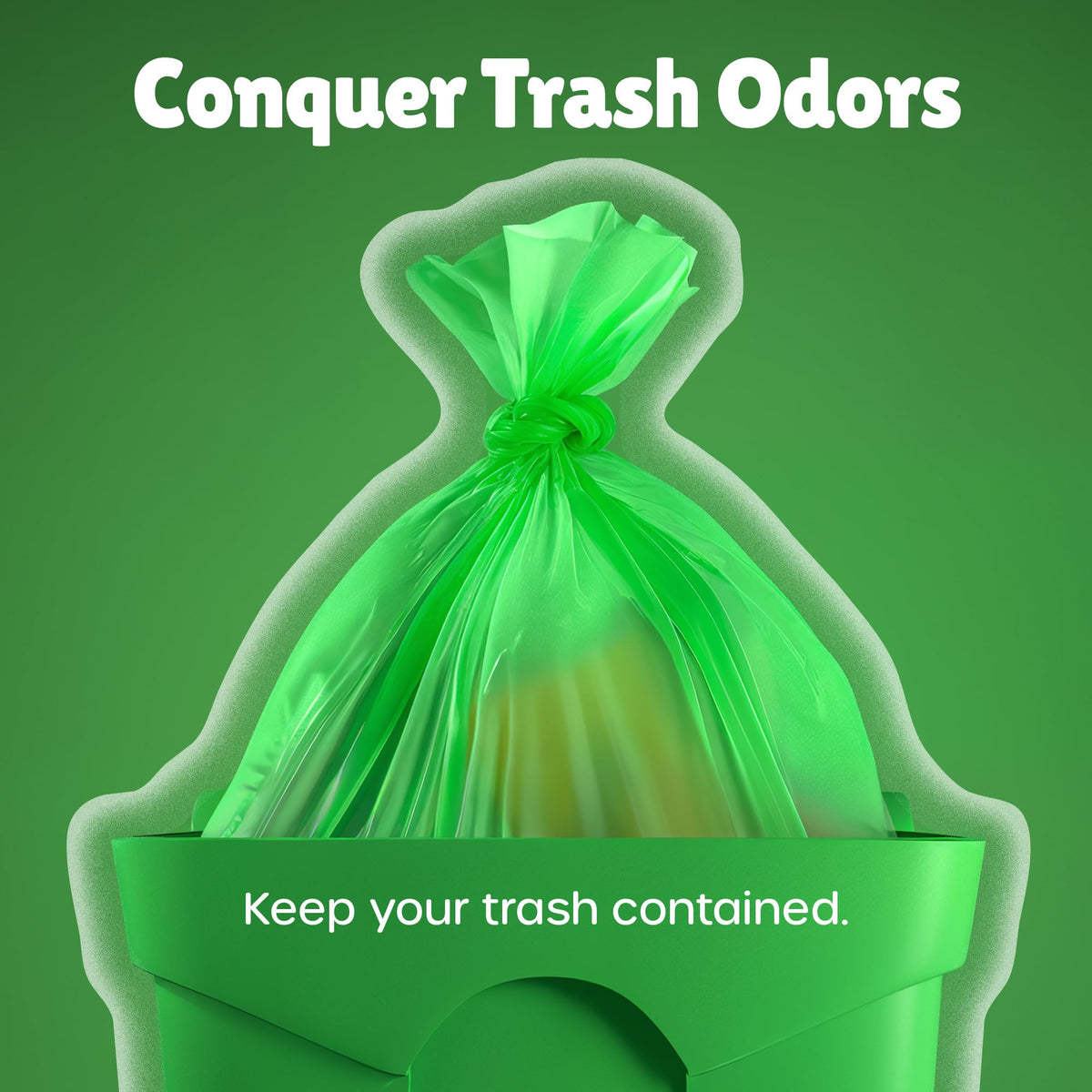 Medium Trash Bags 5 Gallon, Office Garbage Bags, Colored, 150 Count