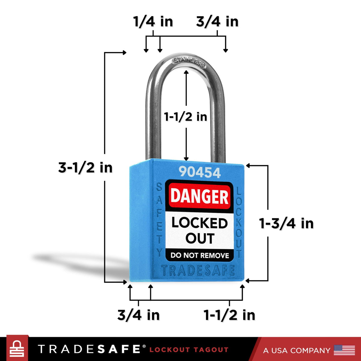 Lockout Locks, 10 Blue Loto Locks Keyed Different, 2 Keys Each