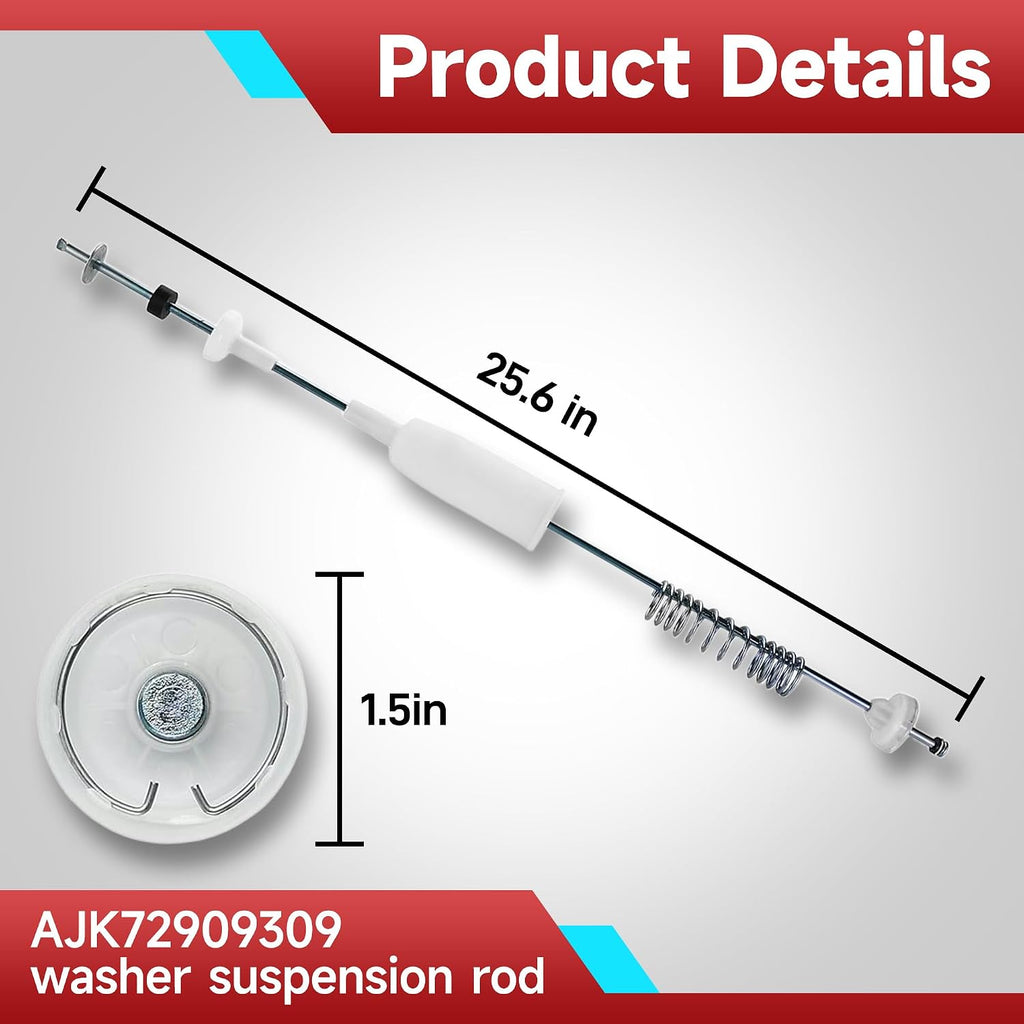 AJK72909309 2758536 AP5736191 Washer Suspension Rods Kit (4 Pcs)