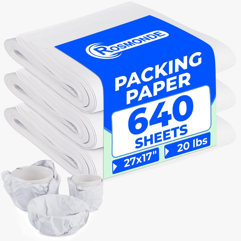 Packing Paper Sheets for Moving, 27" x 17", 20 lb | 640 Sheets