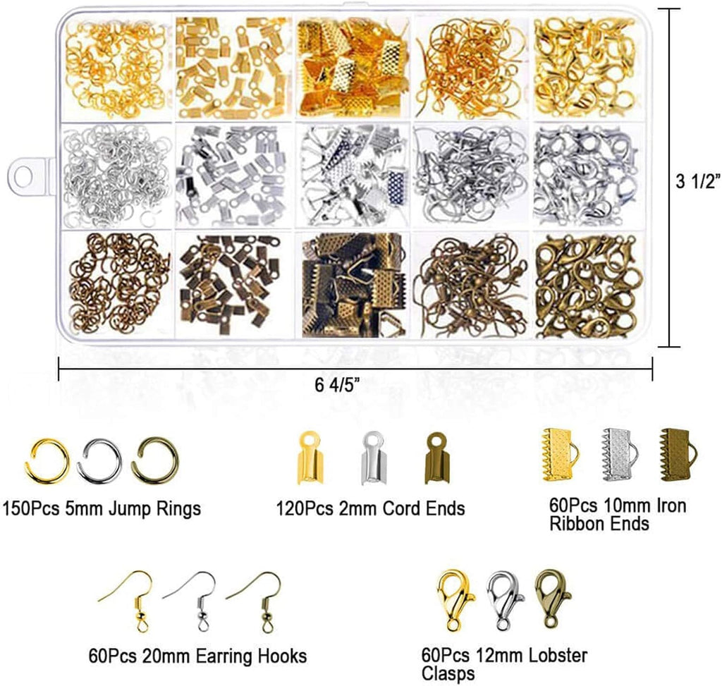 Jewelry Repair Kit with Jewelry Pliers, Jewelry Making Tools, Beading String and Jewelry Making Supplies for Jewelry