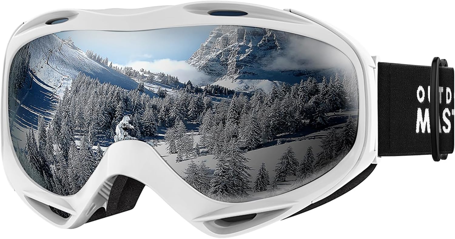 OTG Ski Goggles, Snowboard Goggles for Men, Women & Youth | Over Glasses Ski Goggles with Anti-fog UV400 Protection