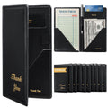 Leather Restaurant Check Presenters, 10Pcs 9 x 5" Guest Card Holder