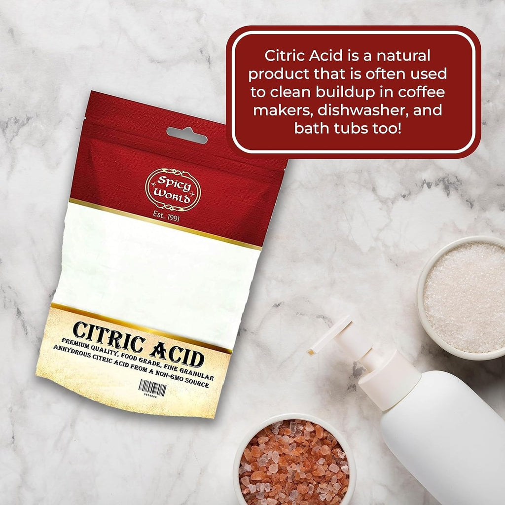 Pure Citric Acid, 7 Ounce (200g) - Food Grade & Non-GMO- Natural Food Preservative, Beauty Ingredient G
