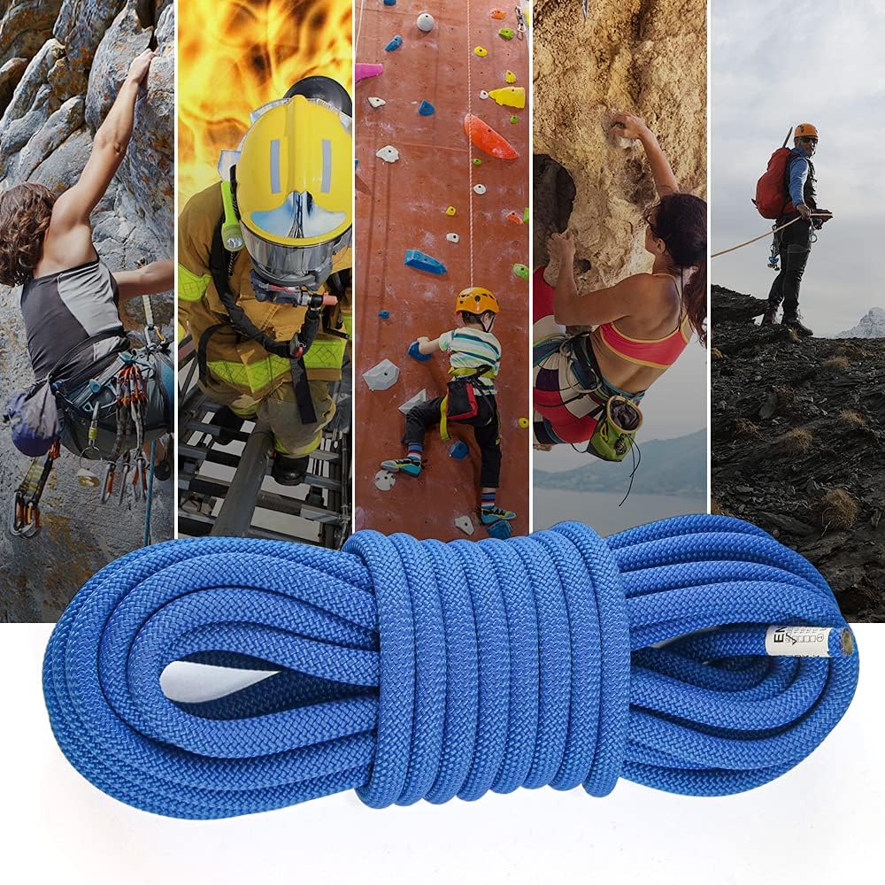 Outdoor Climbing Rope 10M(32ft) 20M(64ft) 30M(96ft) 50M(160ft) 70M(230ft) 152M(500FT) 352M(1000FT) Static Rock