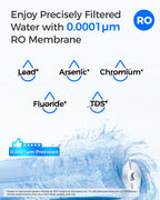 Waterdrop G3-CFCBRO Filter, Replacement for G3W 400 GPD RO System