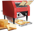 Commercial Conveyor Toaster 300 Slices/Hour Red Conveyor Toaster 3 Modes/7 Speeds Stainless Steel Tabletop Toaster