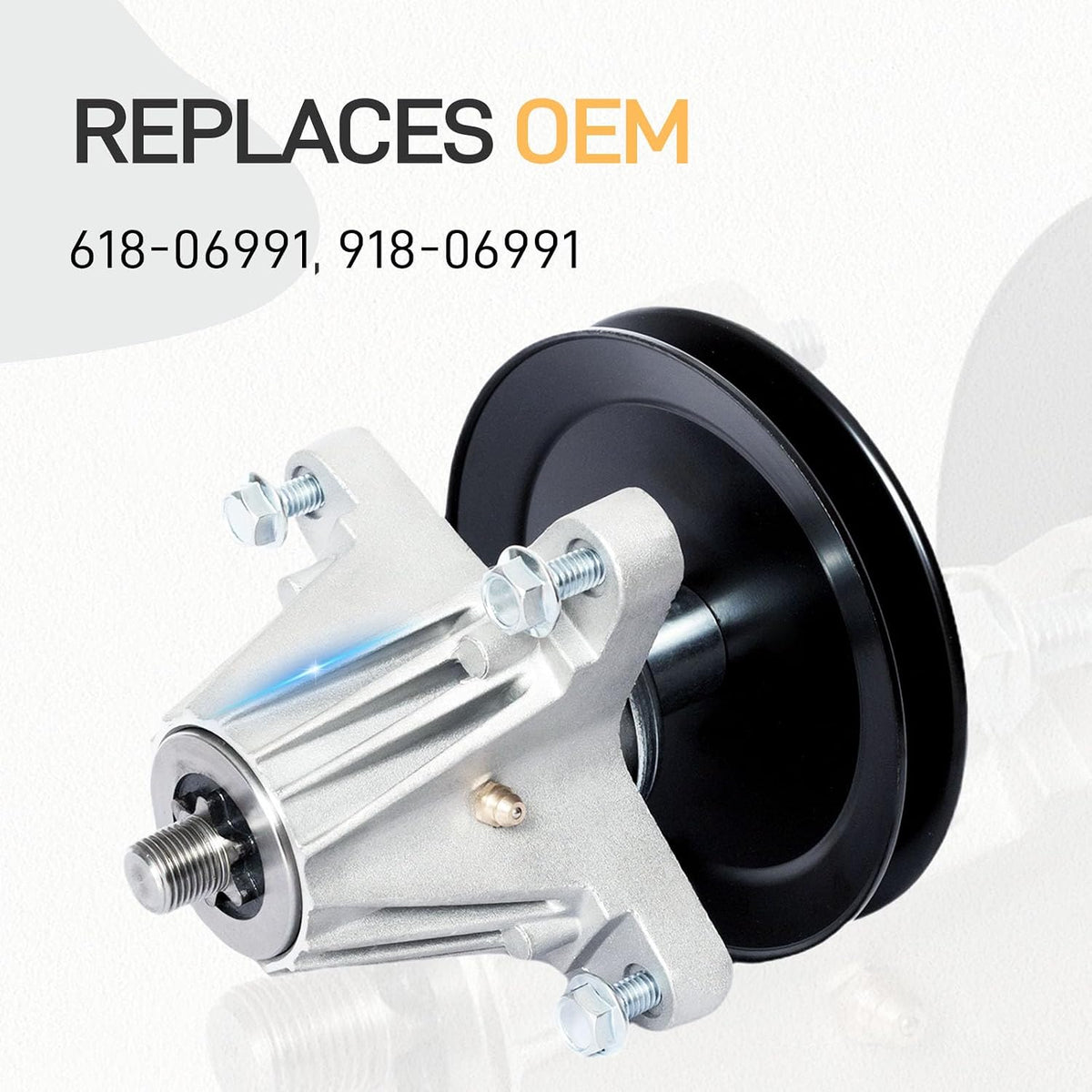 918-06991 618-06991 Spindle Assembly Fit for 42 Inch Deck Craftsman T1100 T1200 T1400 T1800 Huskee LT4200 Troy Bilt TB42 TB2246 Lawn Mower 2 Pack