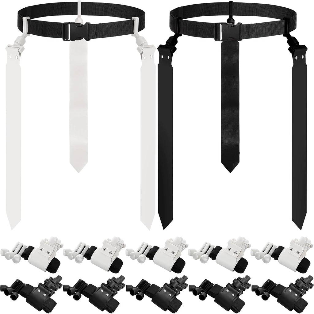 10/12 Players Flag Football Belts and Flags | Adjustable Football Belts for Adults, Flag Football Set for Kids Team