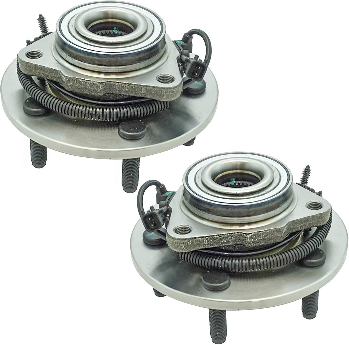 TRQ Front Wheel Bearing & Hub Assembly Set