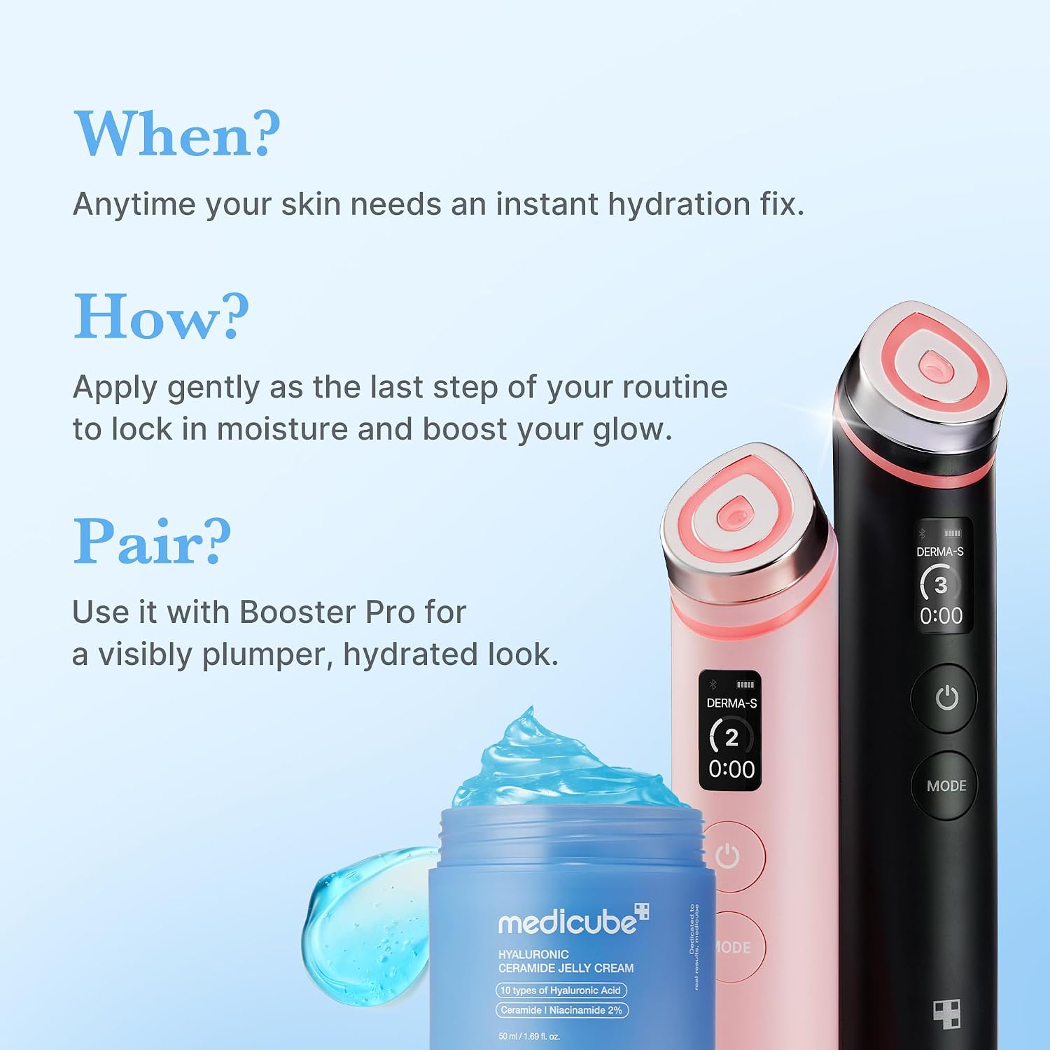 Jelly Cream with Hyaluronic Acid for Long-lasting Hydration | Daily Moisturizer with Hyaluronic Acid, Ceramides