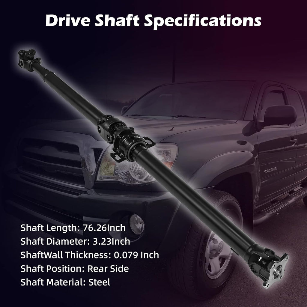 37100-3D230 Rear Drive Shaft for Toyota Tacoma 4WD 1996-2004 - Compatible with 2.7L Manual & 3.4L Automatic Transmission - Replaces 37100-3D240