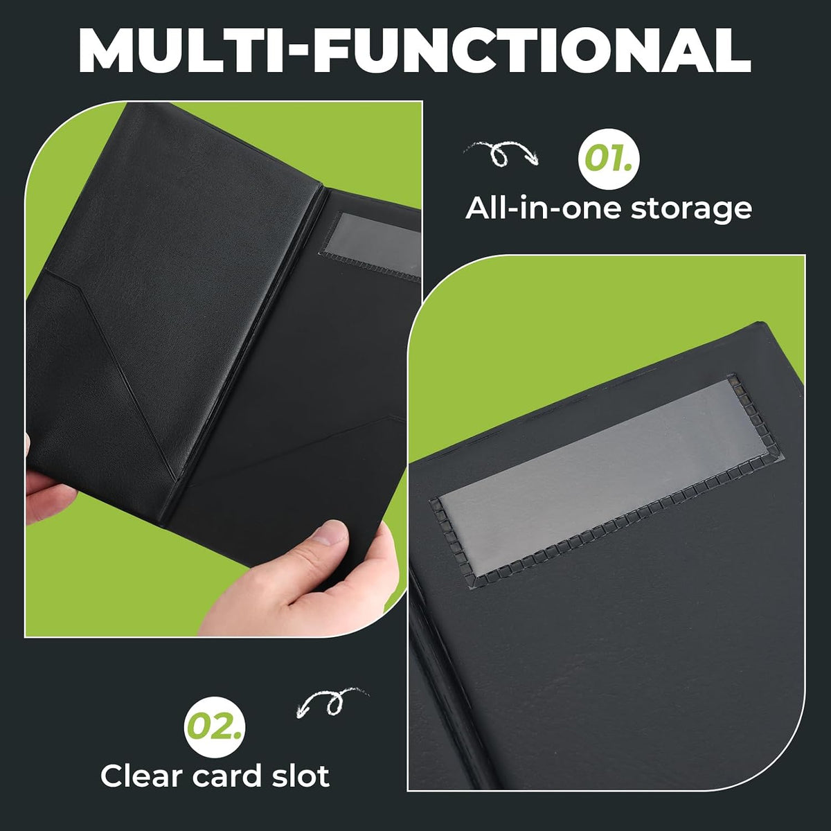 Check Presenters for Restaurants, 30 Pack Server Books 5 x 9 Inch