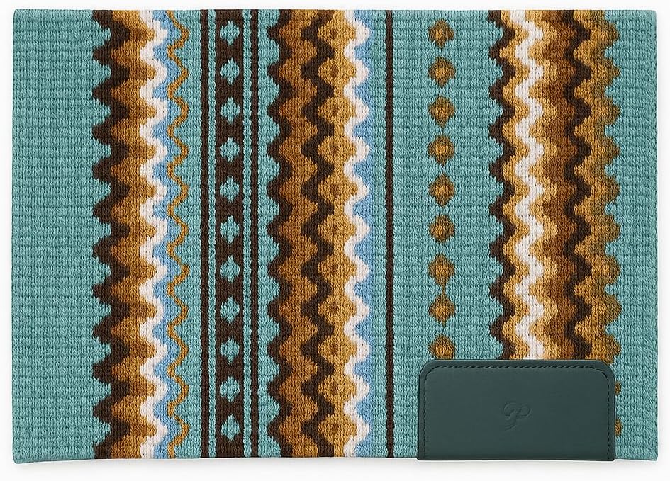 Western Show Saddle Pad/Blanket for Horses - Handmade Wool Saddle Blanket with New Zealand Design,Thick,Durable &