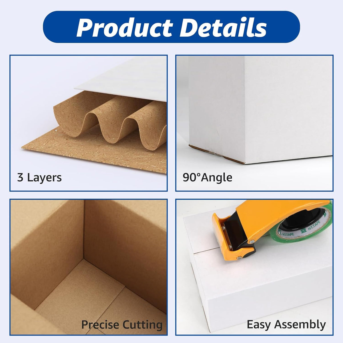 Assorted Sizes Shipping Boxes 30 Pack (11x6x6, 10x7x5, 9x6x4)