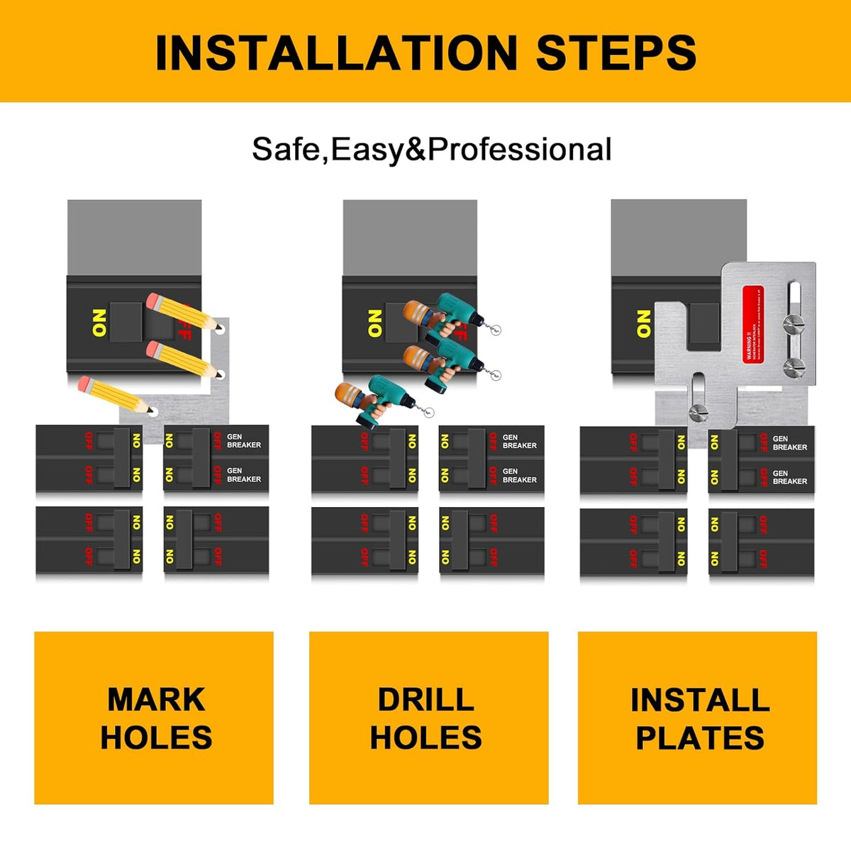 Generator Interlock Kit Compatible with Eaton Cutler Hammer
