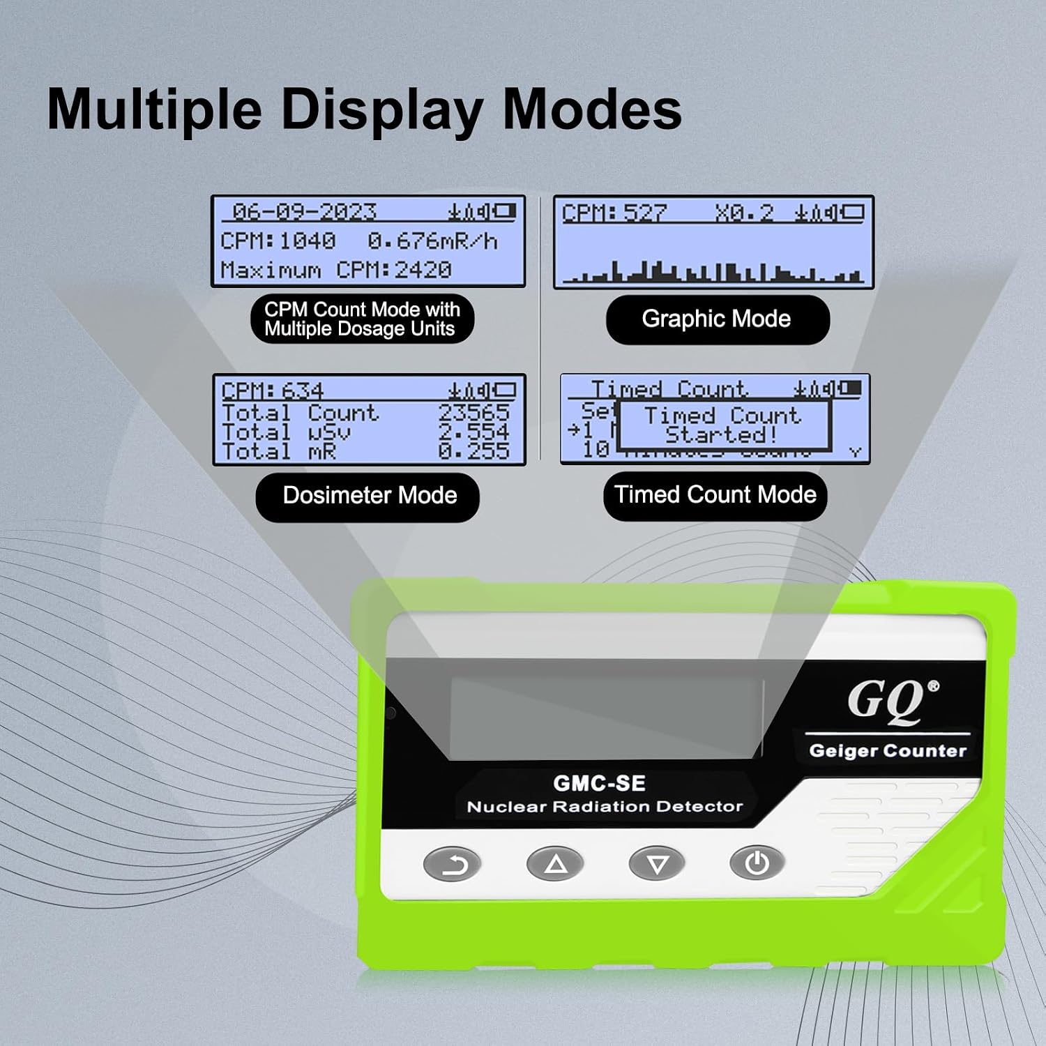 GMC-SE Geiger Counter Radiation Detector Beta Gamma X-ray Portable Radiation Monitor Meter Digital Nuclear Radiation
