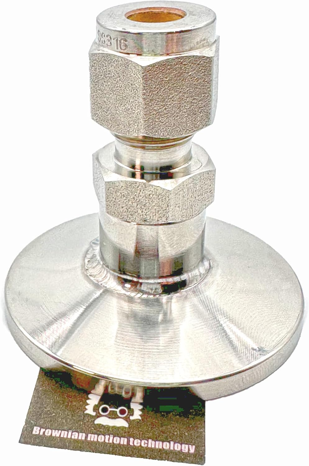 1/4 inch Swagelok to KF25 NW25 Flange Adapter Fitting Compression Fitting Double Ferrule Type Fitting (1, 1/4 in)