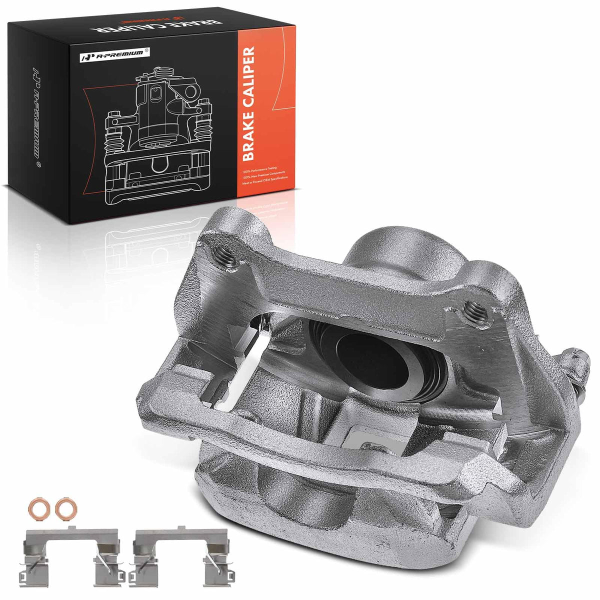 A-Premium Disc Brake Caliper with Bracket Compatible with Buick & Chevy