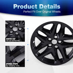 17" Wheel Skins for 2013-2016 Ford Fusion, Snap-on Design.