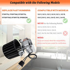 S97009796 Bathroom Fan Motor Assembly for Bulb Ceiling Heater 164-E/G/J/K/L/M & 162-E/G/J/K/L/M Bath Fan Motor Blower Replacement Parts 97009796, S97009758, S99080280