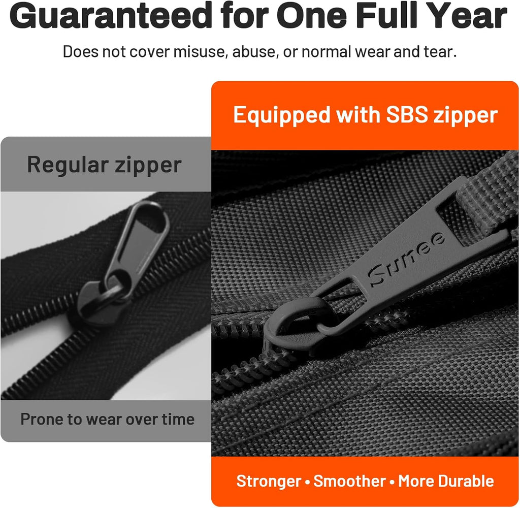 Zipper Binder 3 Ring, 3 Inch O-Ring with Handle and Shoulder Strap, 600-Sheet Capacity, 5-Tab Expanding File Folder