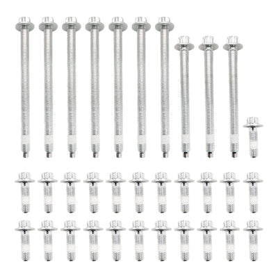 Boskavalo 2210959 11132210959 Aluminum Bolt Set for Oil Pan for BMW 325i 328i 330i 335i 435i 525i
