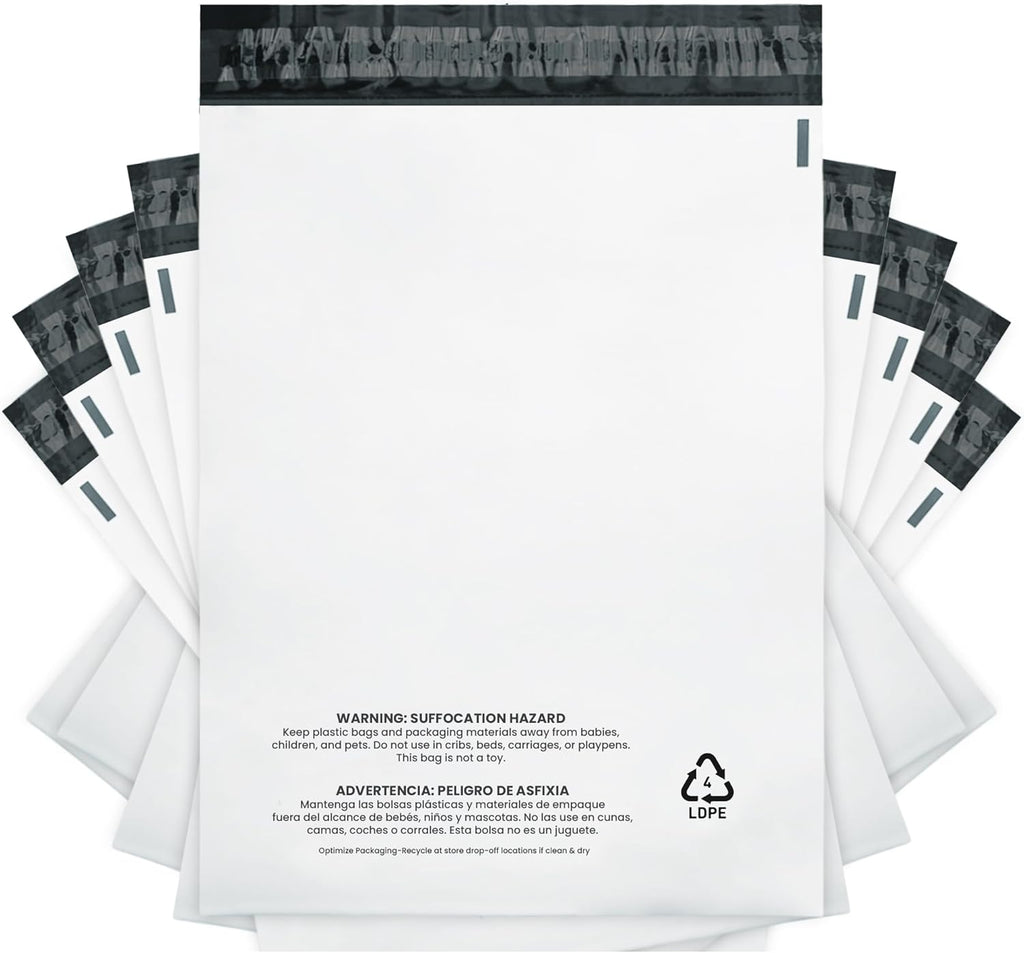 12 x 15.5 Heavy-Duty Poly Mailers – 30-Pack, 3 Mil Thick Shipping Bags – Waterproof, Tear-Resistant, Recyclable