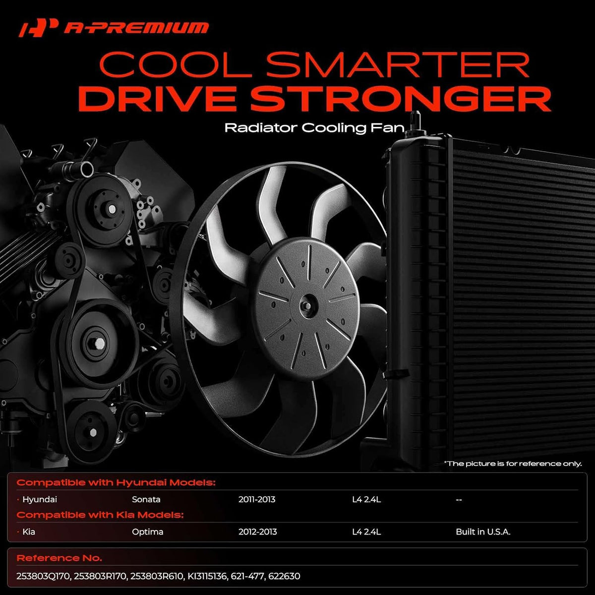 A-Premium Engine Radiator Cooling Fan Assembly