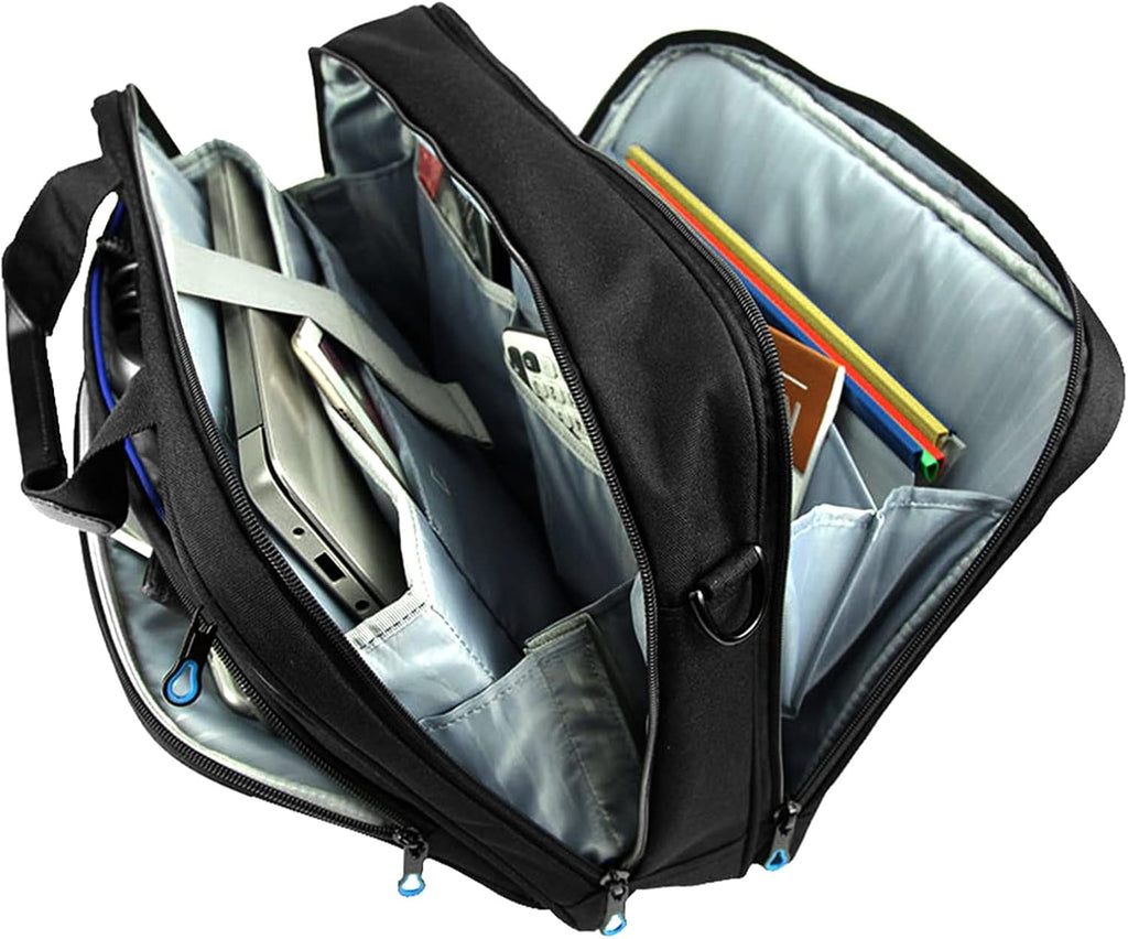 Laptop Bag 15.6 Inch Briefcase Messenger Bag Water Repellent Computer Case Shoulder Bag Durable Tablet Sleeve for