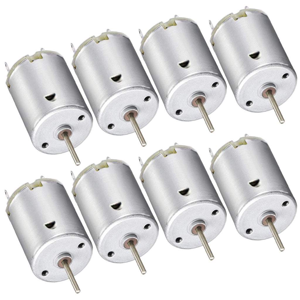 8Pack DC Motor 3V-12V 280 Micro Motor for DIY Airplane RC Boat Toys