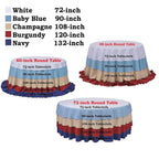 120-Inch Round Sequin Tablecloth for Party Cake Dessert Table Exhibition Events, Champagne