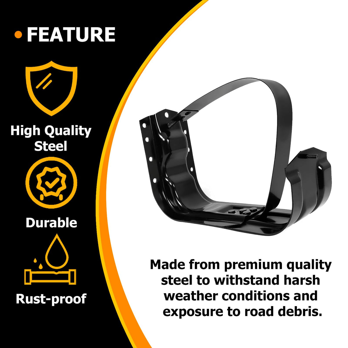 KUAFU Fuel Tank Strap Compatible with 1973-1991 Chevy