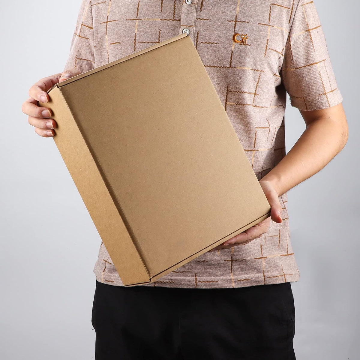 20 Pack 12x9x4 inch Cardboard Shipping Boxes, Brown Gift Boxes