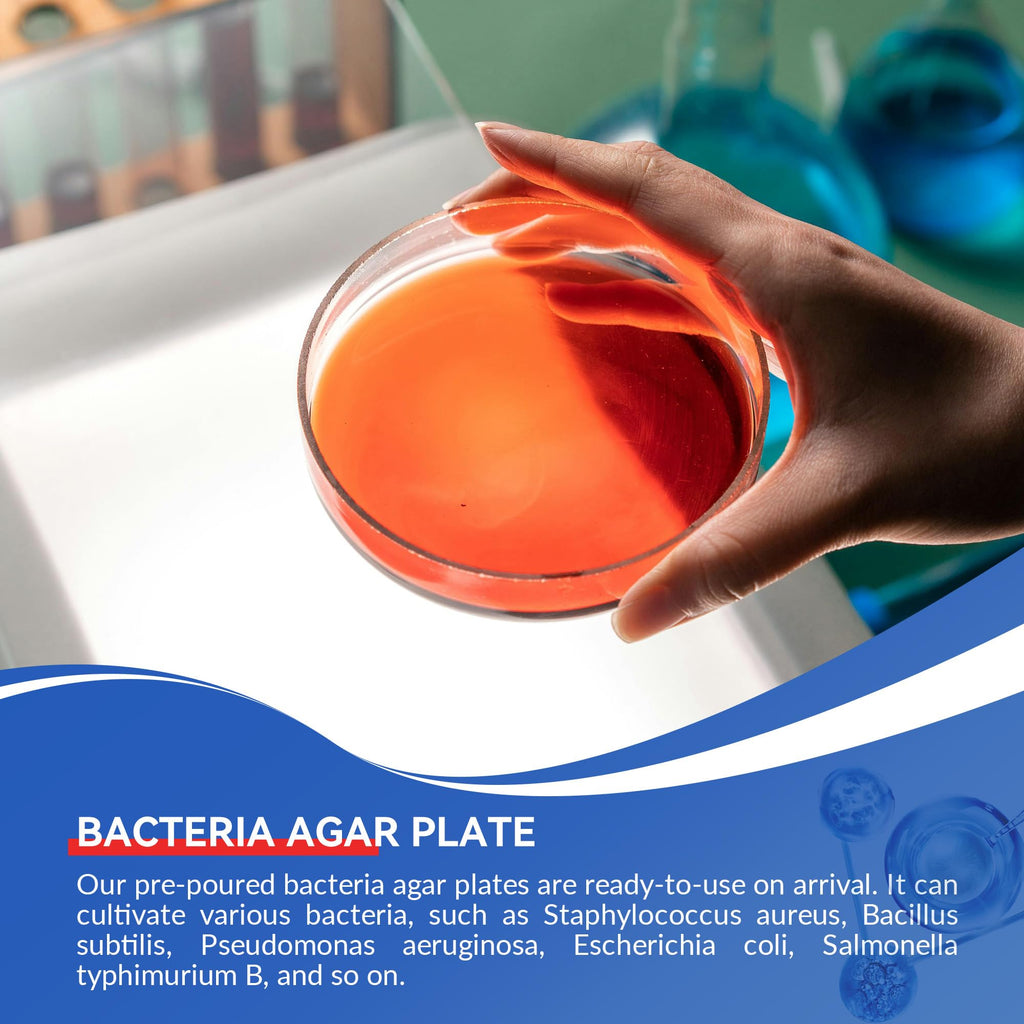 Nutrient Agar Petri Dishes Plates & Cotton Swabs Science Kit 10 PCS
