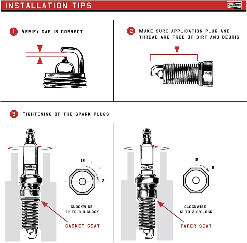 Champion QL78YC Spark Plug, Pack of 4