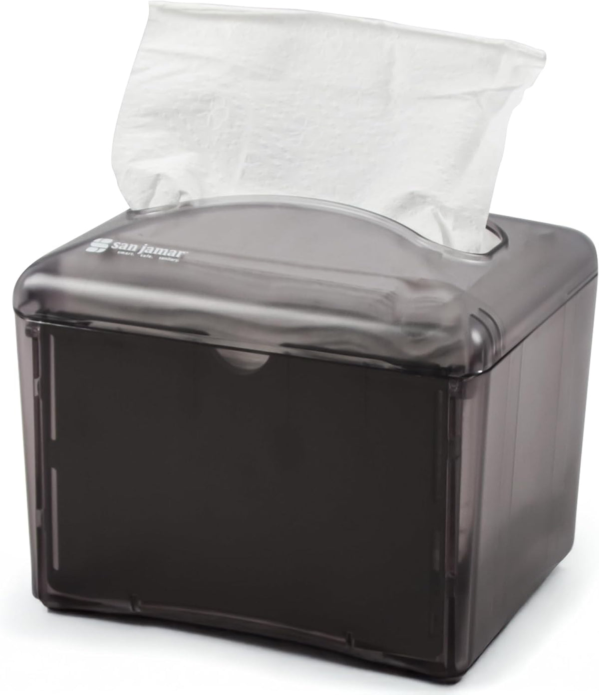Venue Napkin Dispenser for Restaurant Tabletop, 200-250 Napkins, Mini Interfold, Black