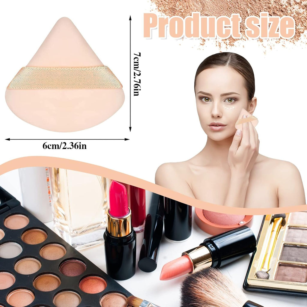 6 Pcs Powder Puffs, Triangle Makeup Sponge Makeup Tool