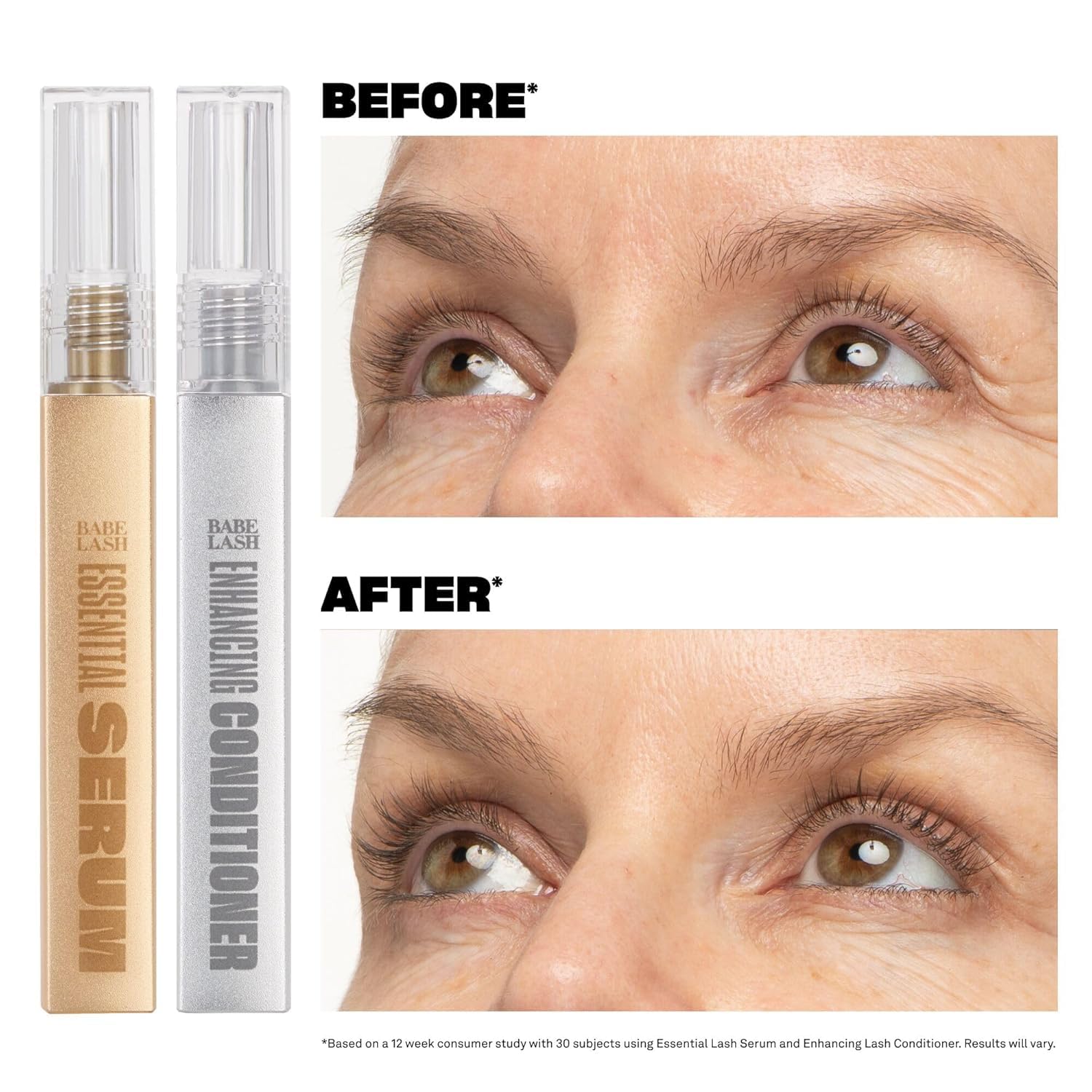 Lash Serum AM/PM Kit - 2mL Babe Lash Essential Serum & 3mL Enhancing Conditioner