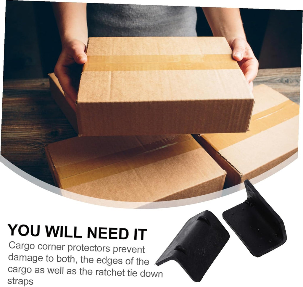 Plastic Corner Protectors 100 Pack Black L Shaped Cargo Guards